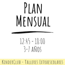 Cargar imagen en el visor de la galería, Taller Extraescolar - PLAN MENSUAL
