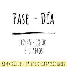 Cargar imagen en el visor de la galería, Taller Extraescolar - (1 día) PASE DÍA
