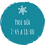 Pase día AM y PM 7:45h - 18:00h